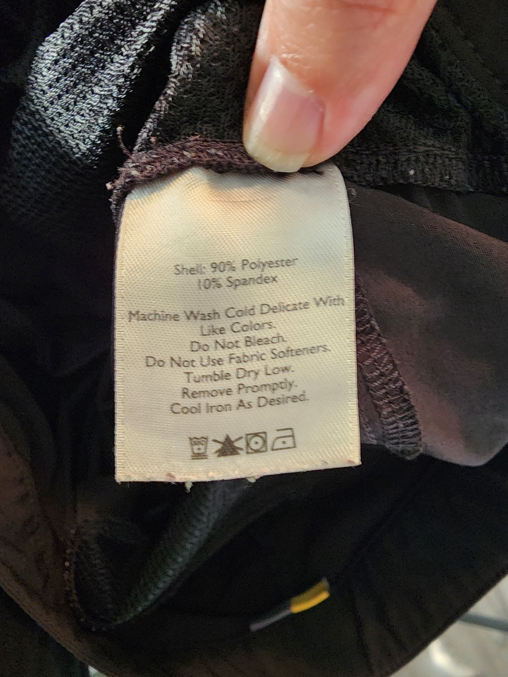 EDDIE BAUER Black Cropped Hiking Pants with Side Zip Drawstring Size 10 - Picture 9 of 10